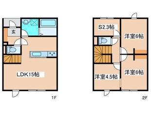 Himawari D棟の物件間取画像